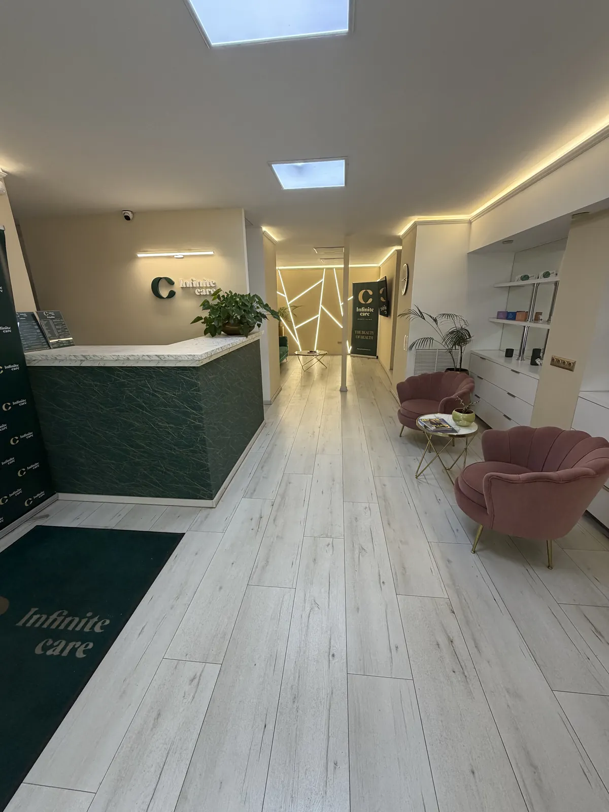 Reception and hallway